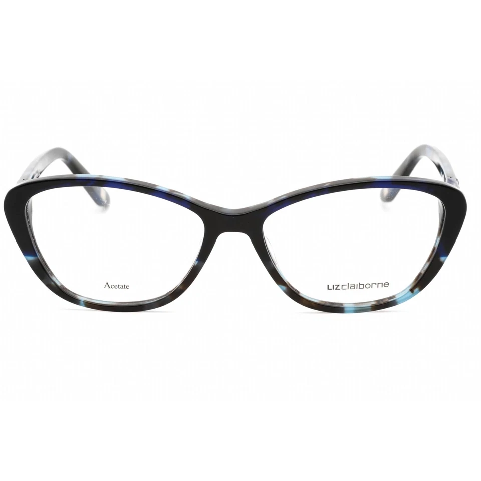 Liz Claiborne Gafas Para Mujer Azul Habana Plástico Marco Ojo de Gato L 458 0IPR 00 Foto 2 de 2