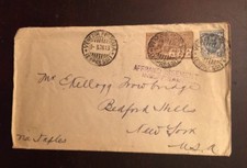 1928 Italy C7 Airmail Insufficent Postage Cover To New York