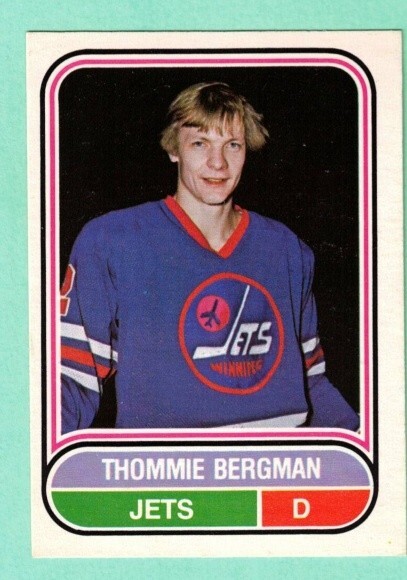 (1) THOMMIE BERGMAN  1975-76 O-PEE-CHEE WHA # 29 JETS  NM CARD (L2536)