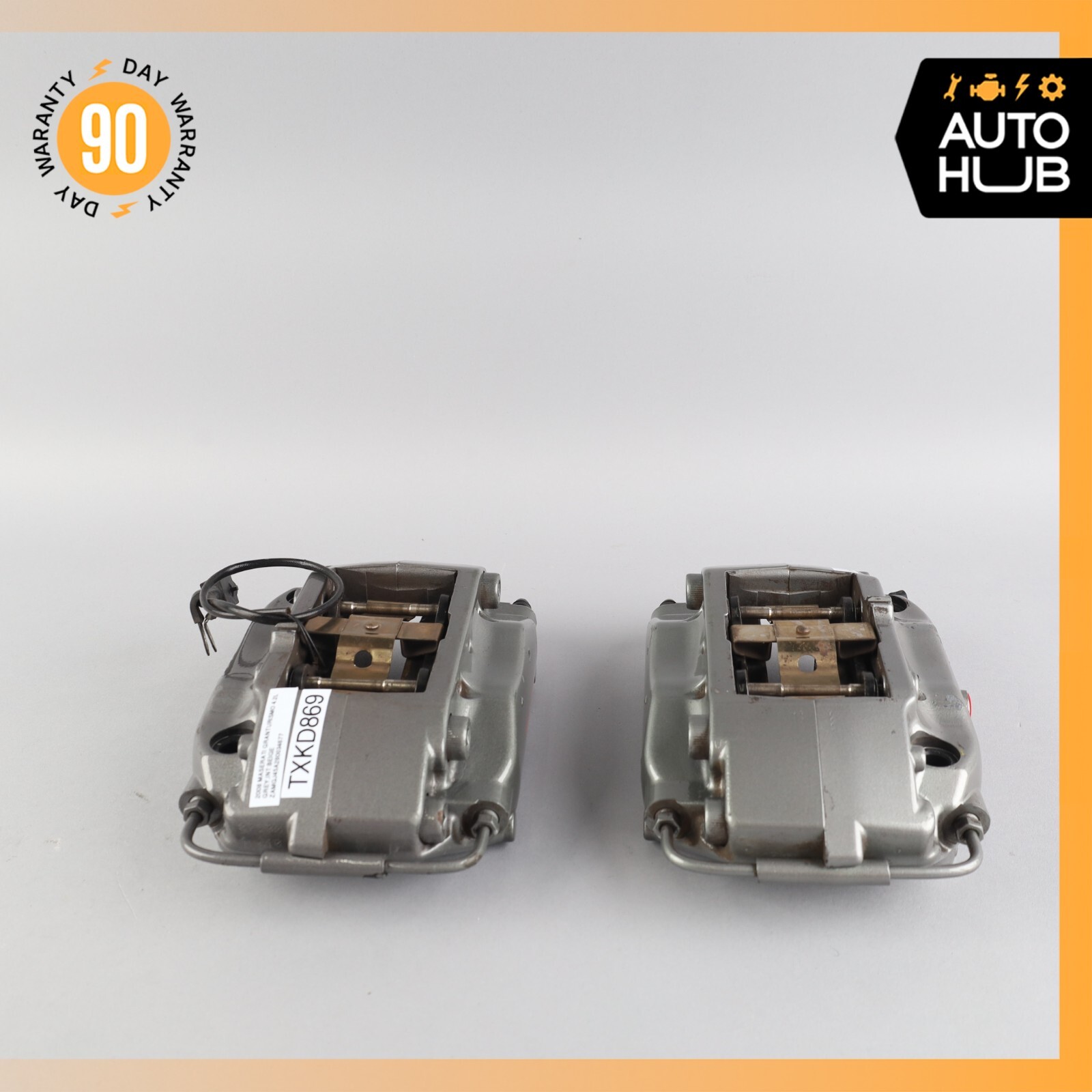 07-18 Maserati Granturismo Rear Left & Right Brake Caliper Calipers Set OEM