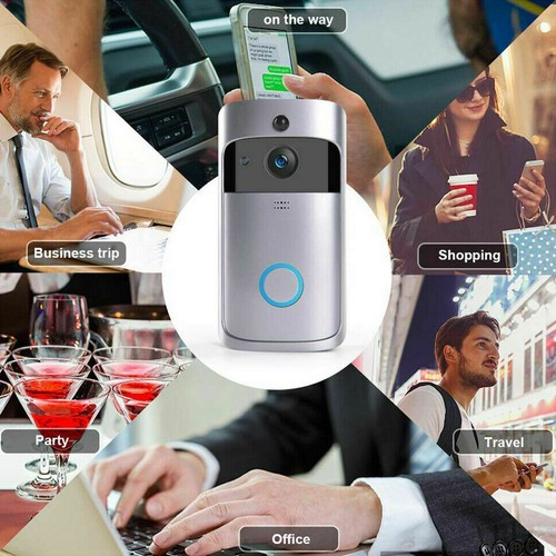 Smart Wireless WiFi Doorbell Intercom Video Camera Security Home Ring DoorBell - Picture 6 of 11