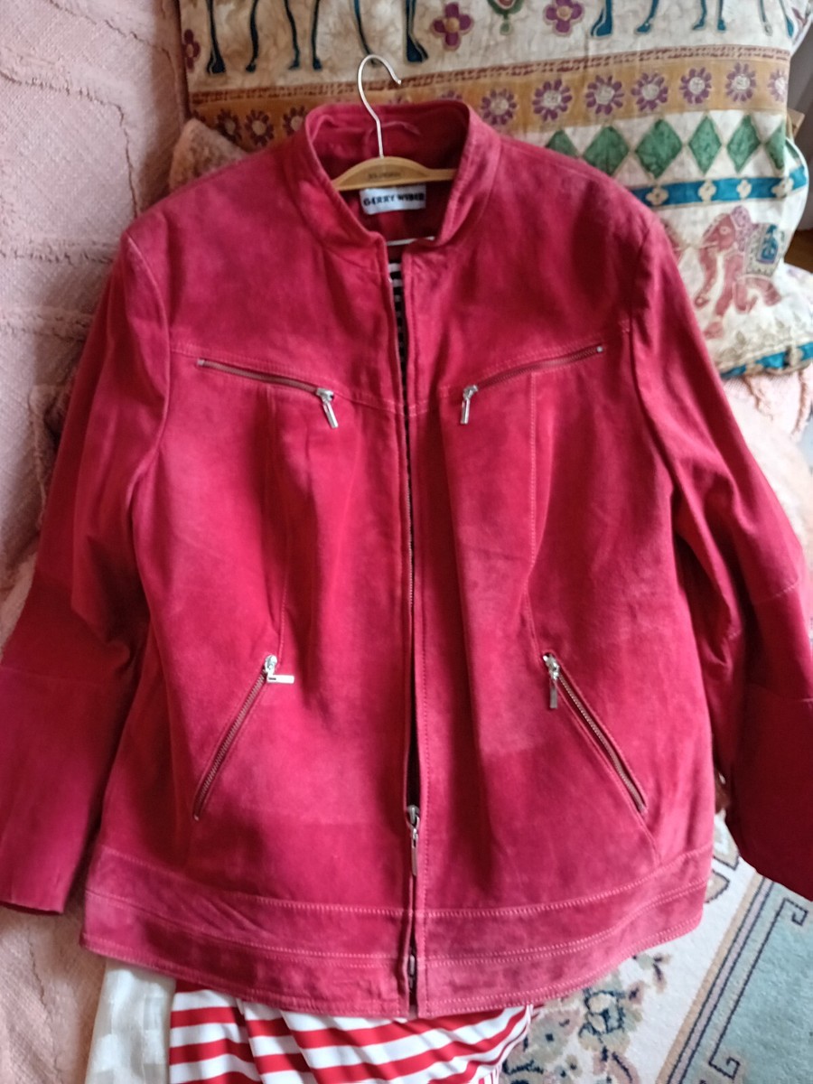Suede Jacket Gerry Weber Lederjacke Pink Gerry Weber Jackets Coats