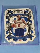 KNICKS IMMANUEL QUICKLEY 2021-22 PANINI CROWN ROYALE COAT OF ARMS JERSEY #CT-IQL