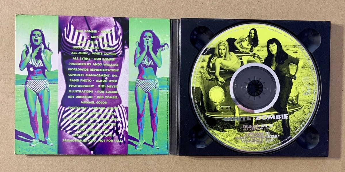 Rare White Zombie Thunder Kiss 65 CD single Hand Signed By The