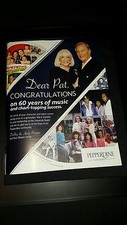 Pat Boone 60th Anniversary Rare Original Promo Ad Framed!