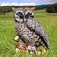 Eule Uhu Statue Dekofigur Figur Gartenfigur VöGel Garten Wald Wiese Statue Deko