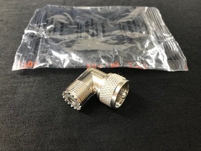 Amphenol 83-1AP (UG-646/U) 90-Degree UHF Female to UHF Male Adapter