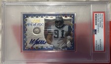 KEVIN GREENE Autograph/Helmet Piece Card, PSA/DNA Certified Serial #94/100!