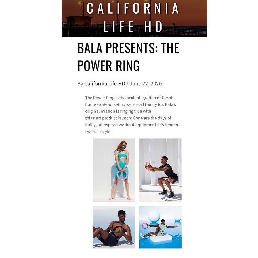 BALA Ultimate Kit 4 Yoga & Pilates Pink Bangles Power Rings Blocks Ball New