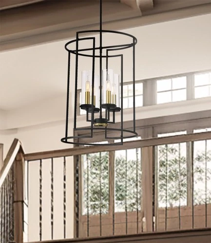 Minka Lavery 3205 Hillstone 4 Light 19"W Multi Light Pendant - Sand Coal / Soft - Picture 3 of 8