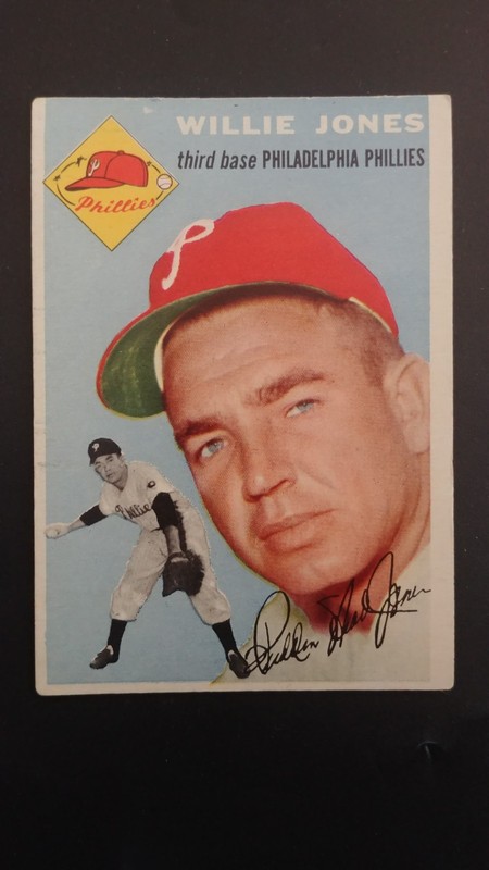 1954 Topps baseball card #  41 Willie Jones    (G to VG)