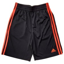 Adidas Boys Black Red Striped Athletic Basketball Gym Shorts Medium 10-12