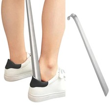 20.5" Extra Long Metal Handle Shoe Horn Stainless Steel Handled Shoehorn Horns