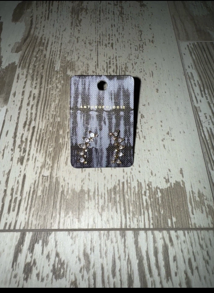 NUEVO-ANTHROPOLOGIE Pendientes Y Anillos + Todos los Santos- Lote de Joyas Foto 4 de 4