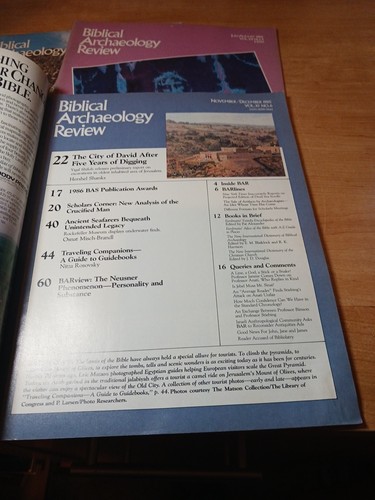 3 x Vintage Biblical Archaeology Review Magazine 1985 - 1986 TURIN SINAI - Bild 3 von 7