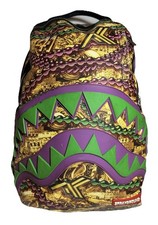 Zaino Alvin Kamara Sprayground LE New Orleans Saints NFL Martedì Grasso Difetti*