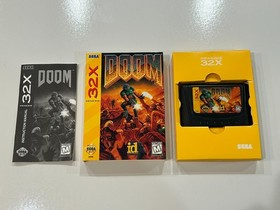 Doom (Sega Genesis 32X, 1994) CIB Complete in Box w Manual N MINT