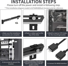 5V Addressable RGB White Graphics Card GPU Brace Support Video Card Sag Holde... 8