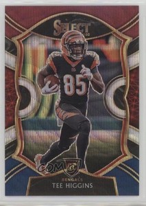 2020 Panini Select Concourse Tri-Color Prizm /199 Tee Higgins #60 Rookie RC
