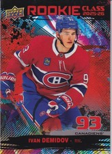 2025-26 Upper Deck Series 1 Rookie Class Red #RC-3 Ivan Demidov SP Canadiens