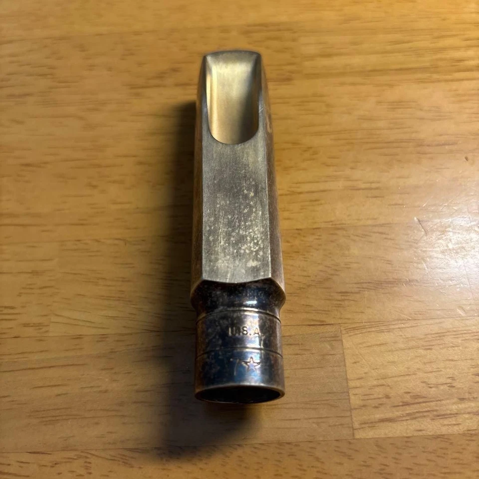 Otto Link Тенор Саксофон Металлический Мундштук 7 Винтажный Post-Double Quote Модель - Изображение 4 из 4