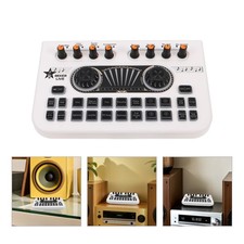 DJ Mixer Bluetooth USB Audio Sound Card Live Studio Console 48V Power