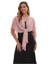 Chiffon Evening Shawl Scarf Wedding Shawls and Wraps for Women Party Bridal D...
