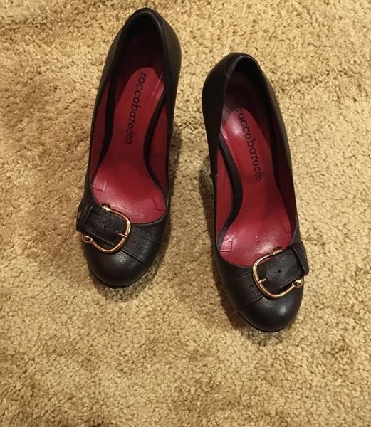 Women Roccobarocco Heels Brown Leather 39