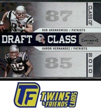 2010 Playoff Contenders #15 Aaron Hernandez / Rob Gronkowski Draft Class