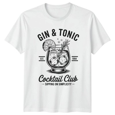 Gin And Tonic Cocktail Club T-Shirt Gin Cocktail 42. Geburtstag Geschenk für Ihn Sie