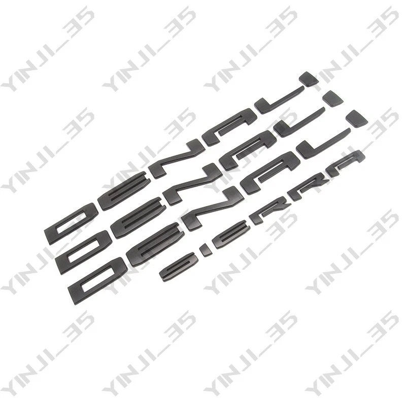 全新 2019 - 26 哑光黑色 DENALI SIERRA 徽章 适合 GMC Sierra 1500 2500hd 3500hd — 第 4/4 张图片