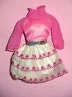Mattel - Vintage 1969 Happy Go Pink MOD Barbie Doll Dress #1868