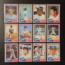 Lot of 23 - 1981 Topps Baseball Los Angeles Dodgers Cards - List in Description