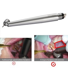 Dental 45 Degree Surgical High Speed Handpiece Led E-generator Push Button 4H