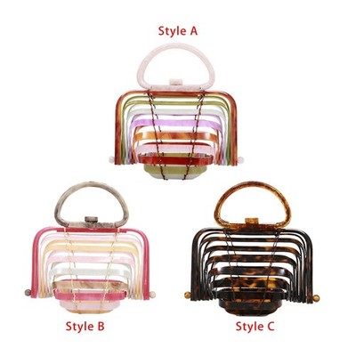 Damentasche Bankett Abendtasche tragbare Tragetasche Arche Tasche Aufbewahrungstasche