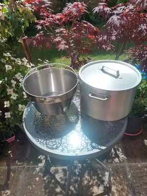 Vintage Large Aluminium Jam Pot Preserving Pan Saucepan - Image 1 of 4