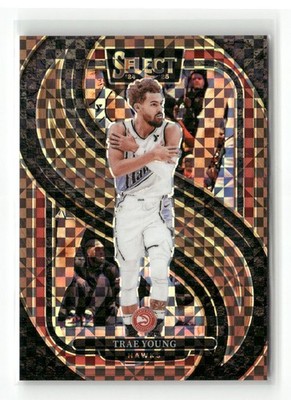 2024-25 Panini Select #123 Trae Young Bronze Checker Prizm #/49