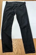 Y2K Levi's 501 Black Men's Sz 30x32 Red Tab Button Fly Made In Mexico - Nice  