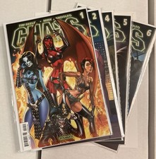 Dynamite CHAOS 1L, 2C,4B,5B,6B.  1L J Scott Campbell Cover. Tim Seeley.  NM