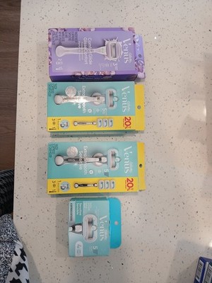 4 Of Venus Extra Smooth Sensitive Women's Razor with Reusable Handle, 3... 