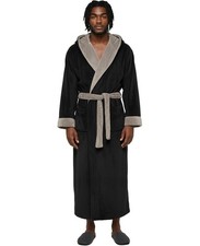 Alexander Del Rossa Mens Robe, Plush Fleece Hooded Bathrobe Men, Big and Tall...