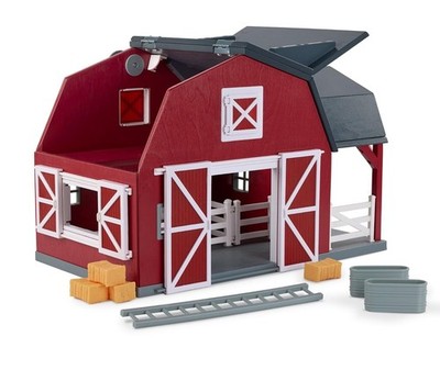   20 Pieces Wooden Animal Barn Toy Set   Farm Animals & Play Fence   Pretend ...