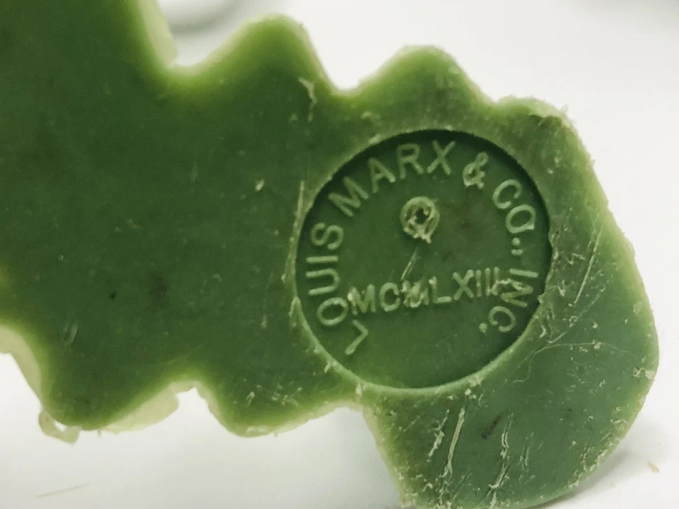 Diez 1963 Louis Marx 5" plástico verde Segunda Guerra Mundial soldados militares estadounidenses USMC marines USGI Foto 3 de 4