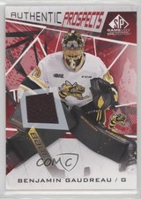 2021-22 Upper Deck SP Game Used CHL Edition Red Jersey Benjamin Gaudreau #14 6wp