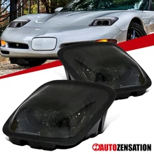 Fit 1997-2004 Chevrolet Corvette C5 Smoke Projector Headlights Lamps Left+Right