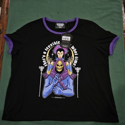 Killstar Masters of the Universe Skeletor Evil-Lyn T-Shirt Women's 4XL