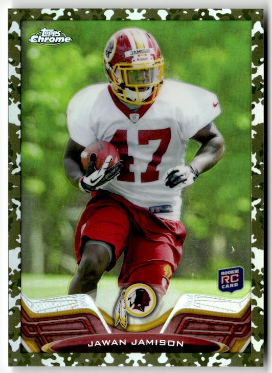 2013 Topps Chrome Camo Refractors Jawan Jamison Rookie #135 Redskins RC,/499