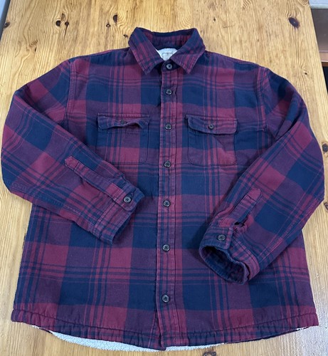 Chaqueta Shaket Crewcuts a Cuadros Azul Sherpa Forrada Bolsillos Abotonados Niños Talla 14 - Imagen 2 de 12