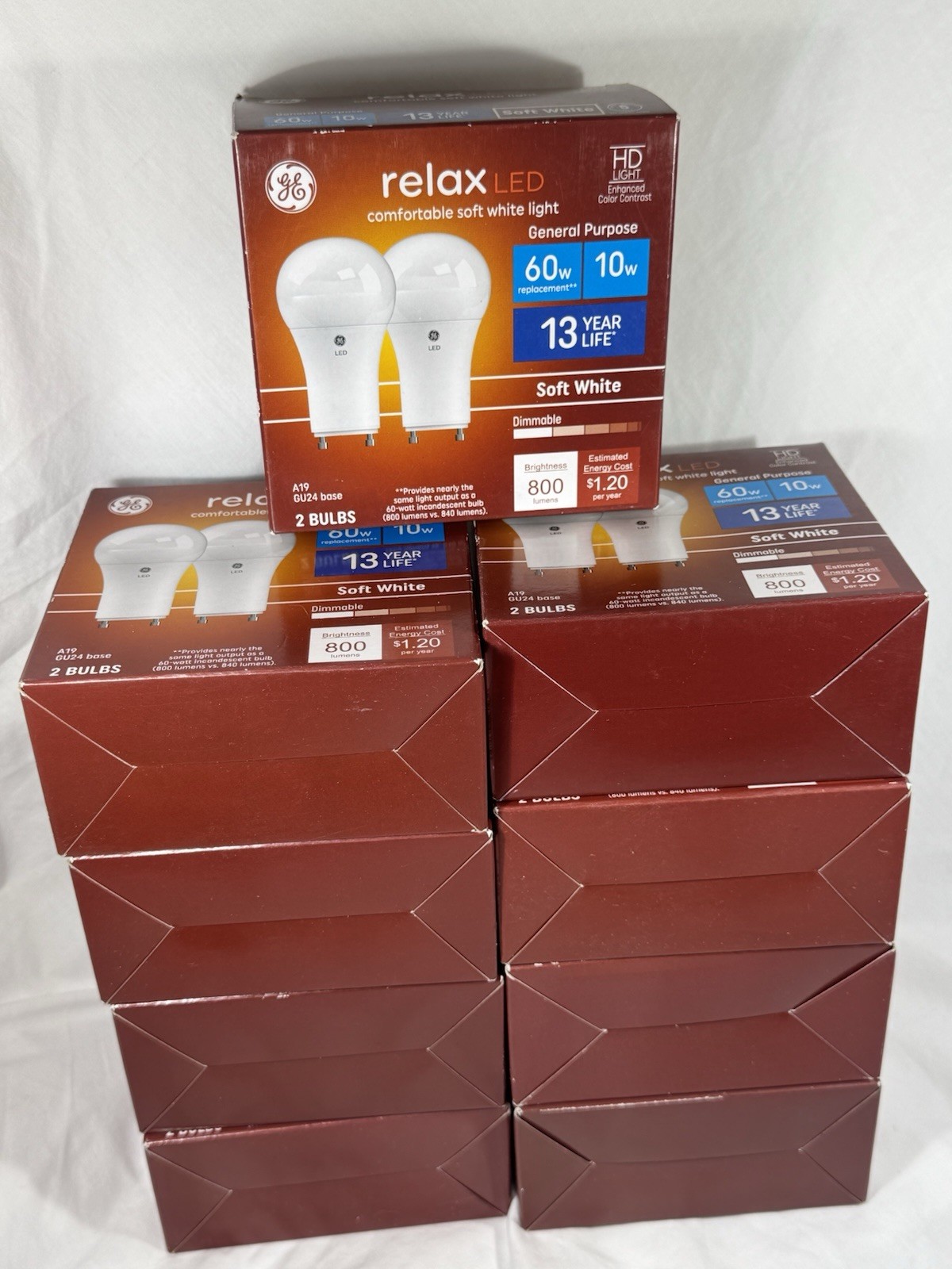 Gu24 Base Soft White A19 Brand New