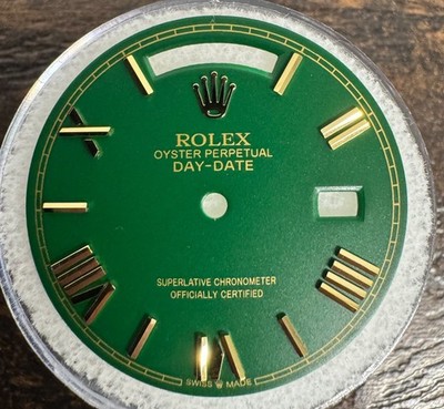 Rolex Quickset President Custom Money Green Roman Dial For 18038 18238 118238